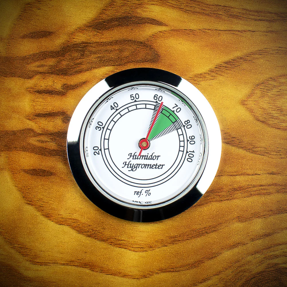 Travel/Desktop Humidor Burlwood Finish - 4 Cigars Capacity - Image 4