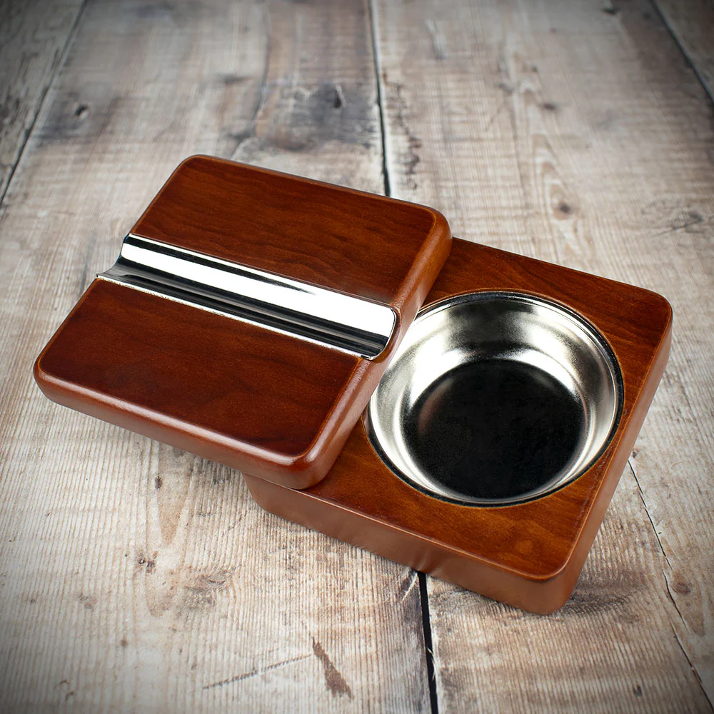 Twist Top Cigar Rest + Ashtray Rosewood - Image 5