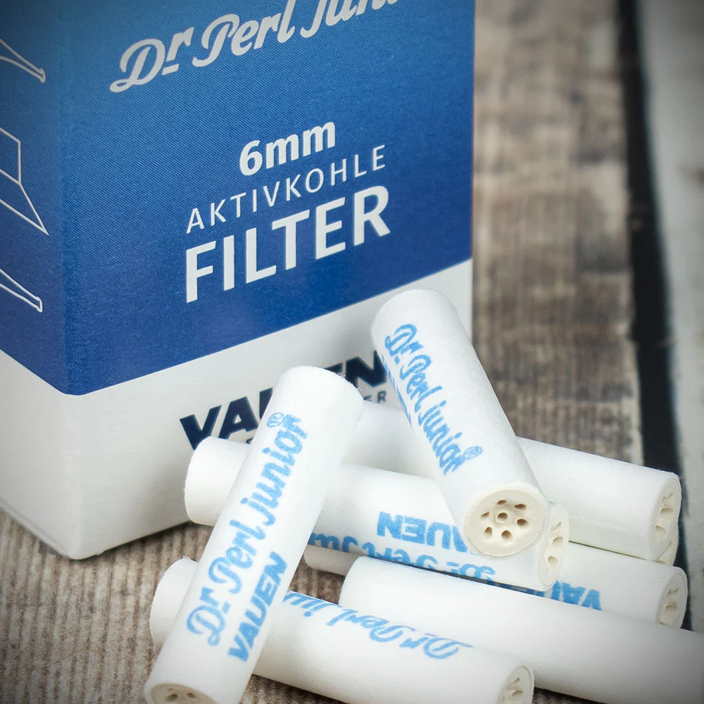 Vauen Dr Perl Activated Charcoal 6mm Pipe Filters (Pack of 30) - Image 2