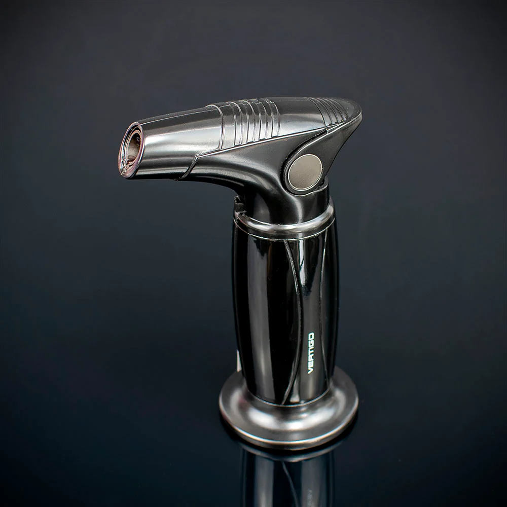 Vertigo Torch Flame Table Lighter - Black