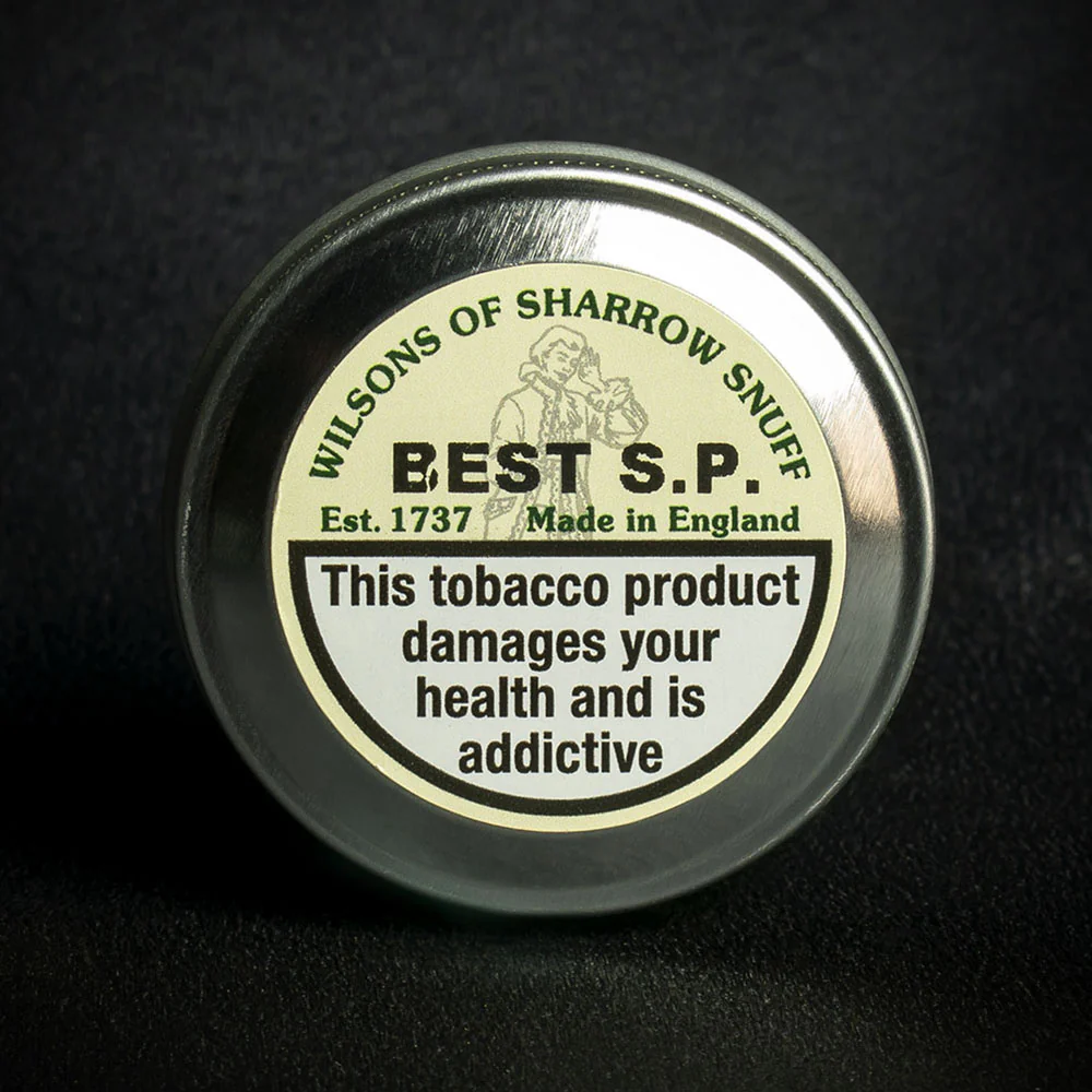 Wilsons of Sharrow Best S.P. (Menthol & Citrus) Snuff - 10g Tin (Medium) - Image 2