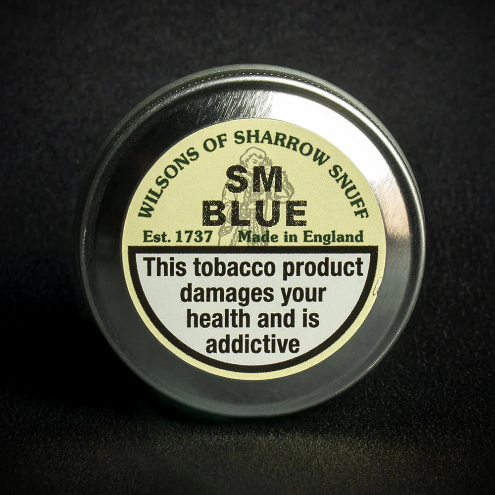 Wilsons of Sharrow SM Blue (Eucalyptus, Camphor & Menthol) Snuff - 10g Tin (Medium) - Image 2
