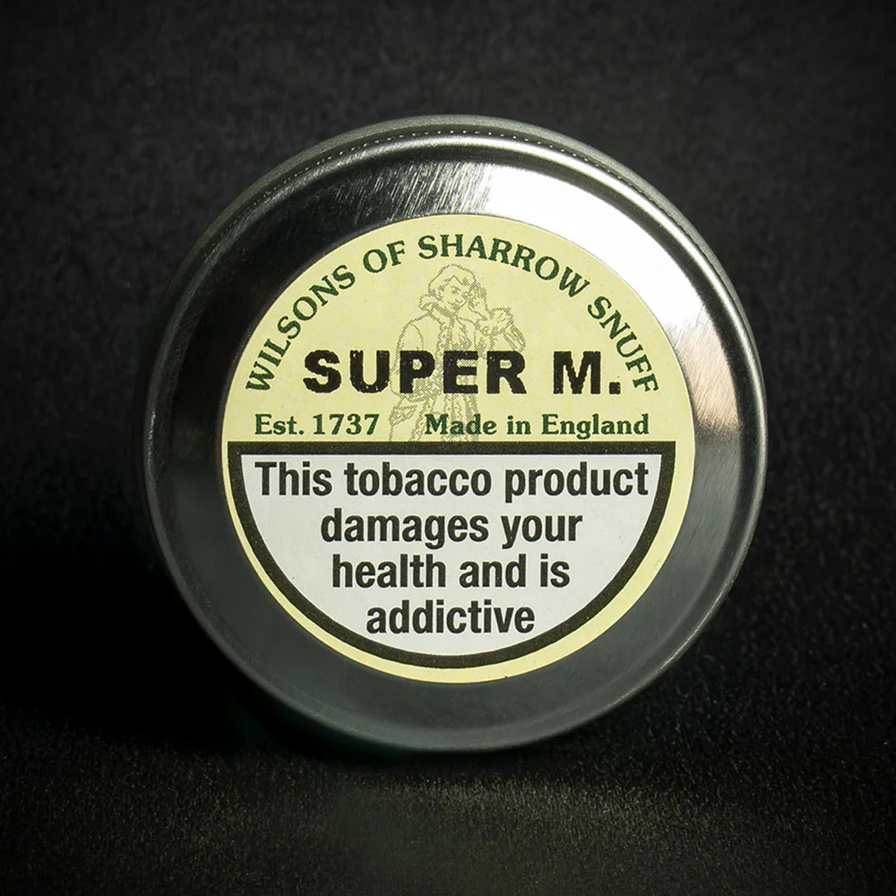 Wilsons of Sharrow Super M (Menthol & Eucalyptus) Snuff - 10g Tin (Medium) - Image 2