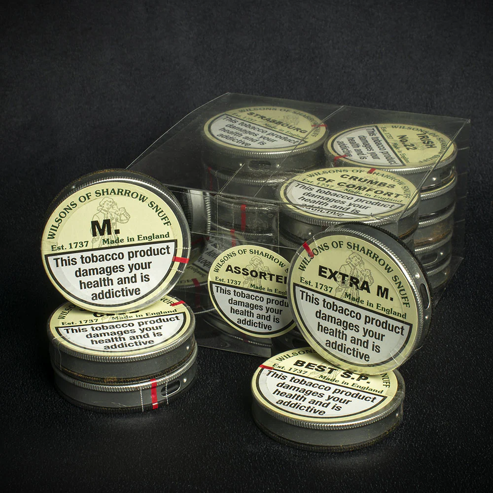 Wilsons of Sharrow Snuff 20 x 5g Tap Tins Assorted Flavours