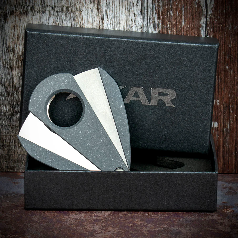 Xikar Xi-2 Granite Silver Fibreglass 200SL Double Blade Guillotine Cigar Cutter - Image 3