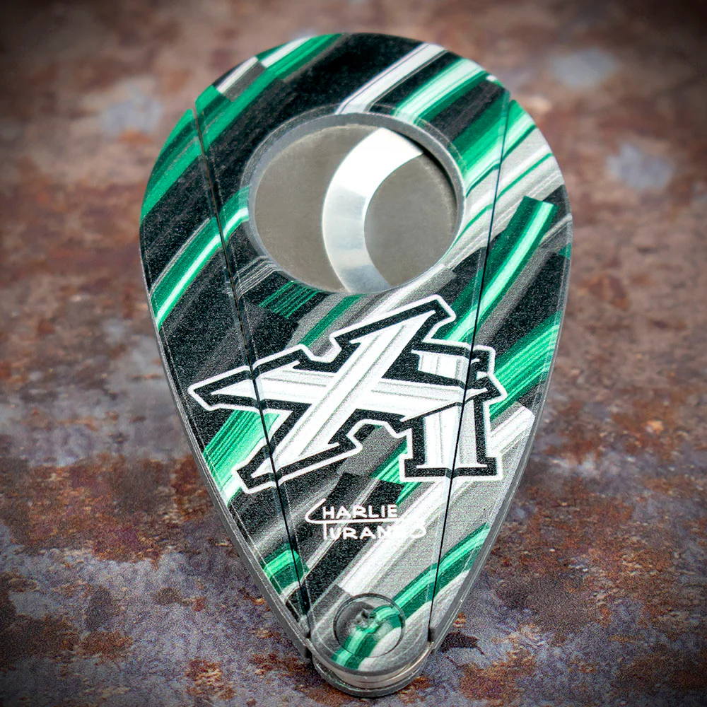 Xikar Xi-2 Nightlife Green 201NLG Double Blade Guillotine Cigar Cutter - Image 5