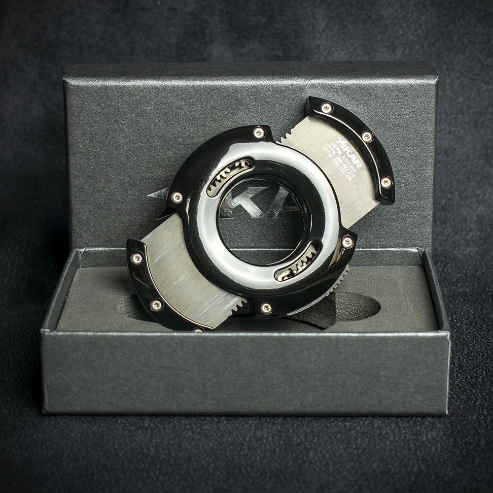 Xikar XO Black on Black Double Blade Guillotine Cigar Cutter - Image 2