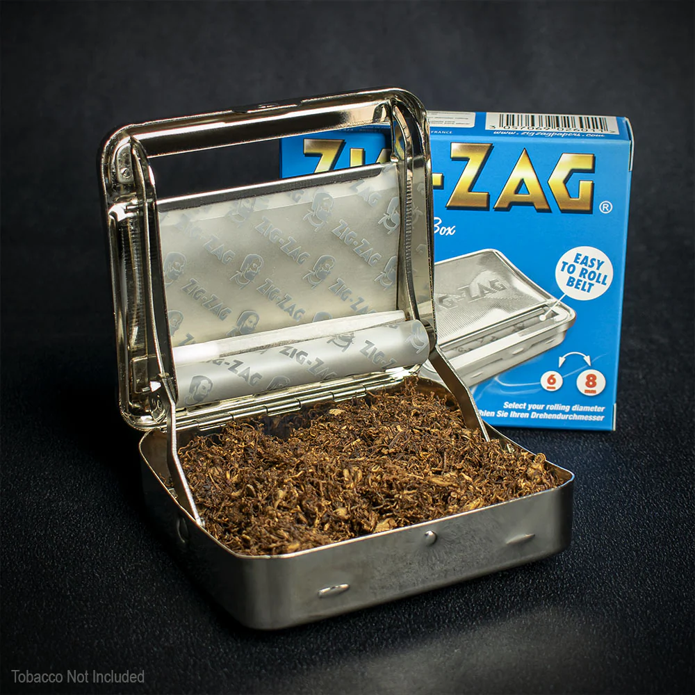 Zig Zag Metal Rollbox Cigarette Roller - Slim & Extra Slim - Image 2